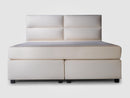Boxspringbett Lounge mit Schubladenbettkasten Velourstoff