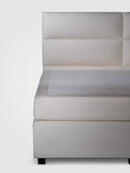 Boxspringbett Lounge mit Schubladenbettkasten Velourstoff